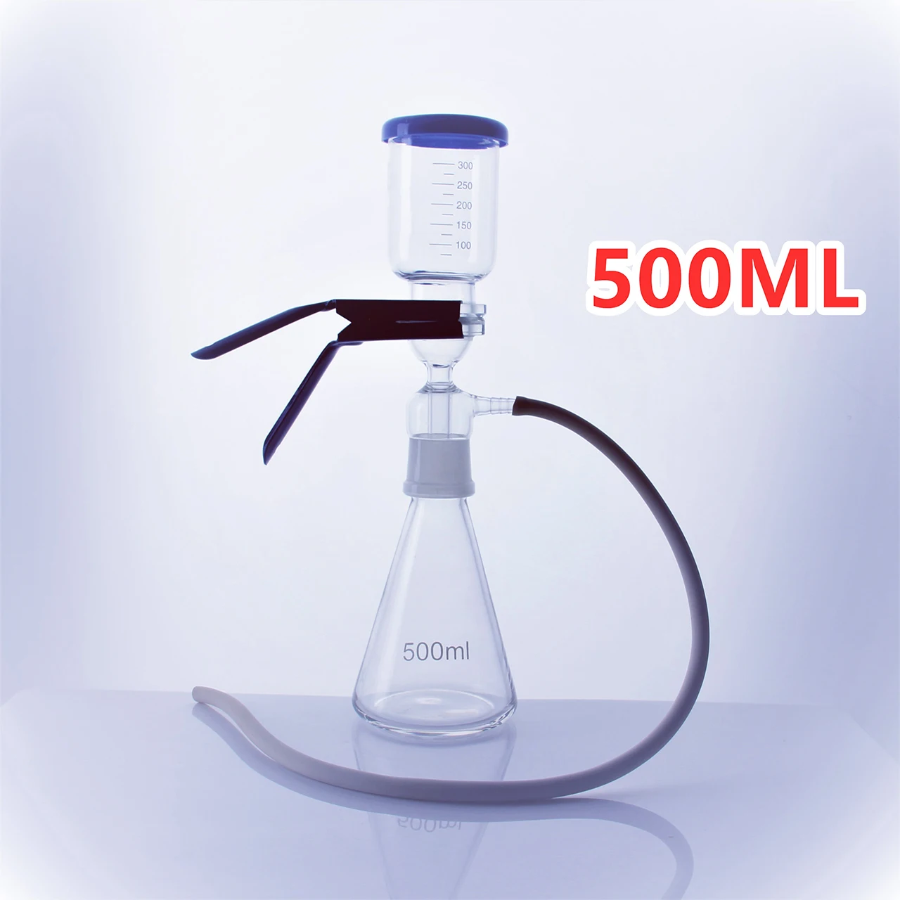 Vacuum Filtration Apparatus Glass Sand Core Liquid Solvent Filter Unit Device With Filter Cup & Receive Bottle 1000 ML