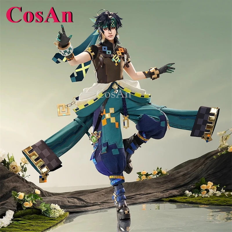 CosAn Game Genshin Impact Kinich Cosplay Costumes Handsome Fashion Combat Uniforms Halloween Party Role Play Clothing S-XL New