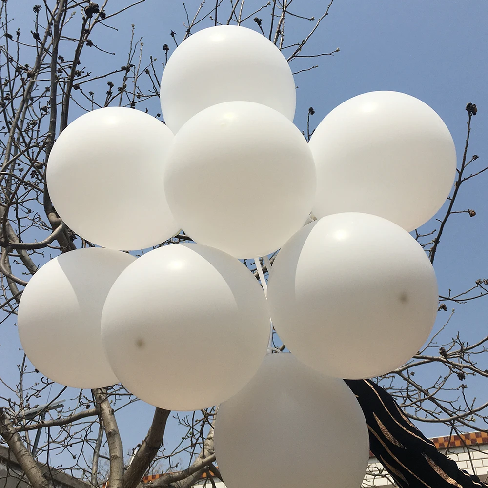 

Wedding Decoration Balloon Pure White Helium Balloons Matte Latex Inflatable Ball Birthday Party Proposal Valentines Day Decor