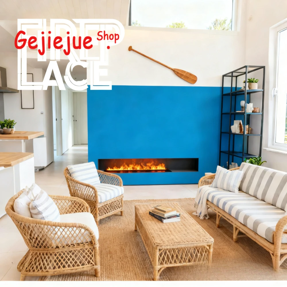 

Luxury Hotel Style Water Vapor Fireplace for Bedroom, Ambiance Lighting, Holiday Decor Essential, Cozy Vibes,Safe for Kids/Pets