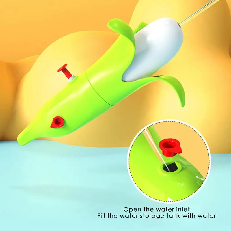 Banana Shape Water Spray Toy Outdoor Party Toys Banana Shape Realistic Powerful Long Range Soaker Activities For Backyard Beach