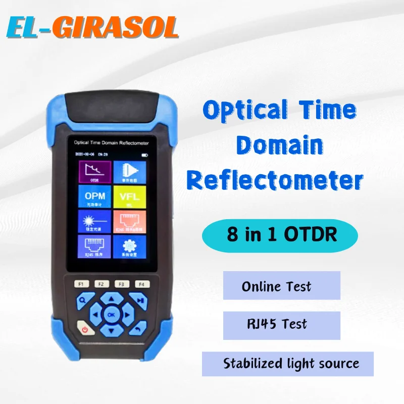 

JW3302SJ OTDR Mini-Pro otdr Fiber Optic Reflectometer 1310/1550nm With VFL OLS OPM Event Map 22/24dB For 60km Tester