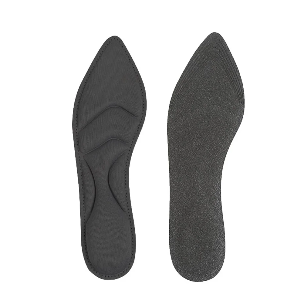 

1 Pair High Heel Insoles Black Breathable Sweat-Absorbing Comfortable Support Women Walking Standing Pain Relief Foot Care Tool