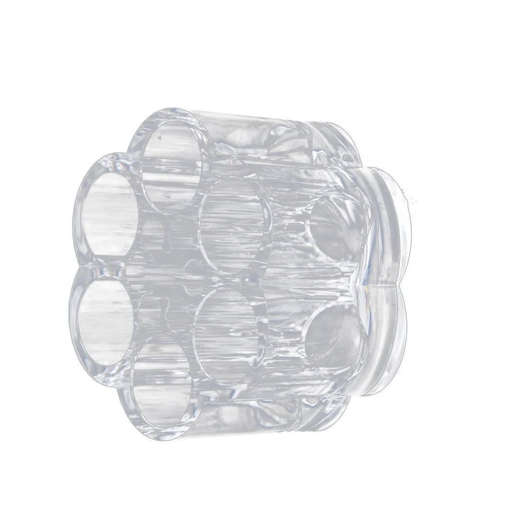 

Mini Lipstick Rack 6-hole Mini Lipstick Storage Rack Clear Container Transparent Makeup Organizer Beauty Bedroom Counter Display