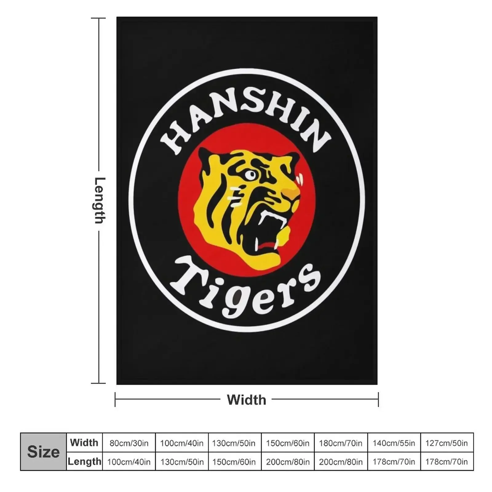 Vintage Hanshin Tigers Design Essential Throw Blanket Heavy Furry warm for winter Luxury Thicken Beautifuls Vintage Blankets