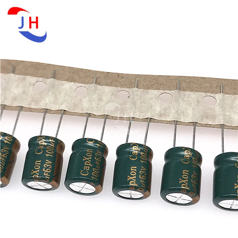 10PCS Aluminum Electrolytic Capacitor 63v100uf 10*12.5 GF Series High Frequency And Low Impedance 5mm Pitch 63V 100UF