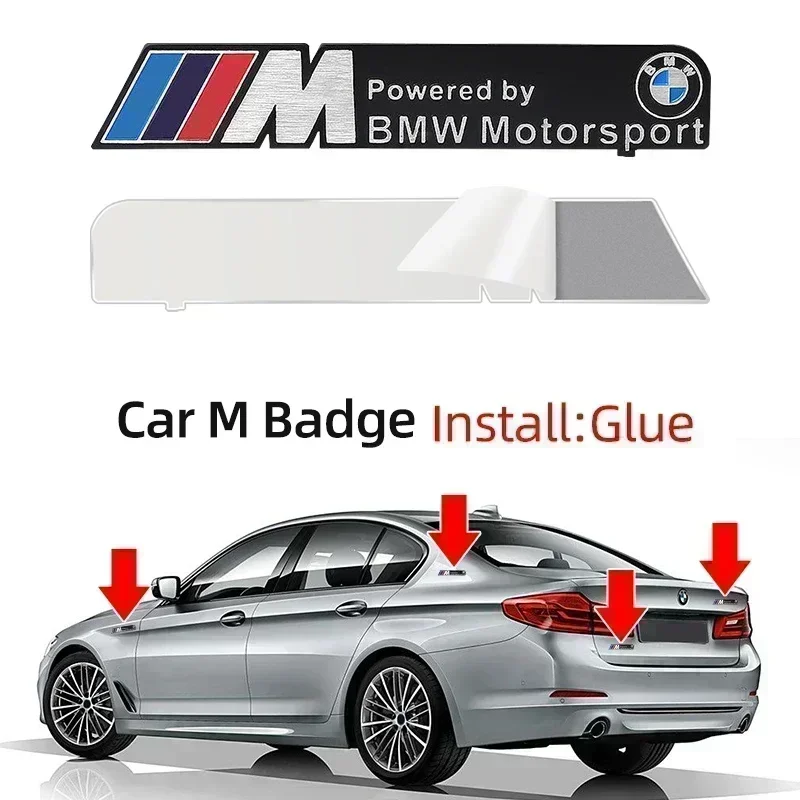 

3D Metal Stickers Car Body Decal For BMW M E46 E60 E49 E36 G06 G05 G02 G01 F48 F39 G42 G30 G20 G26 F01 F02 F06 F30 F13 G32 F10