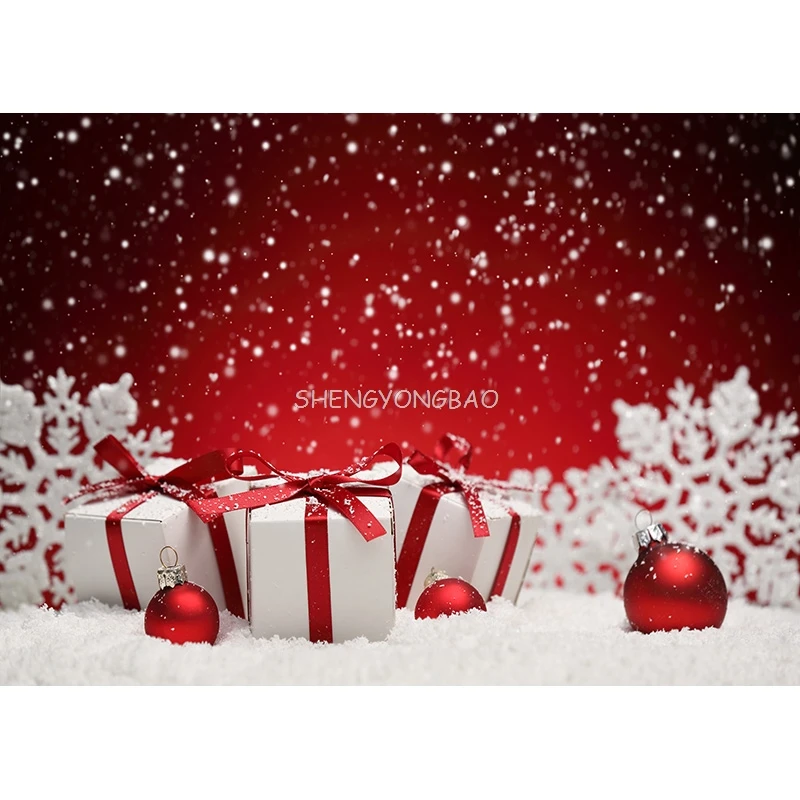 크리스마스 테마 사진 배경 눈사람 크리스마스 트리 어린이 초상화 배경, 사진 스튜디오 소품 2197 DHT-06