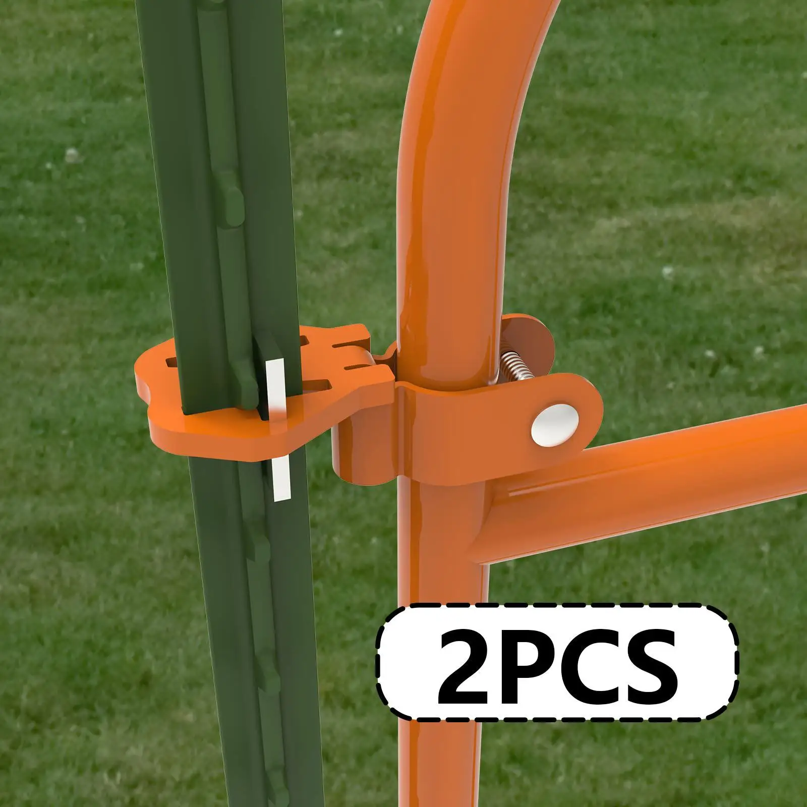 

2 Pieces T Post Gate Hinge Pins Sturdy Steel Gate Hinges Target Hanger Easy Installation for Garden