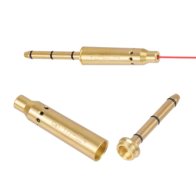 Tactical .22LR Long Rifle Red Green Overpowerful Laser Bore Sight Collimator For 9mm 38spl 177 223Rem 10mm40S&W Cal Glock17 AK47 view 2