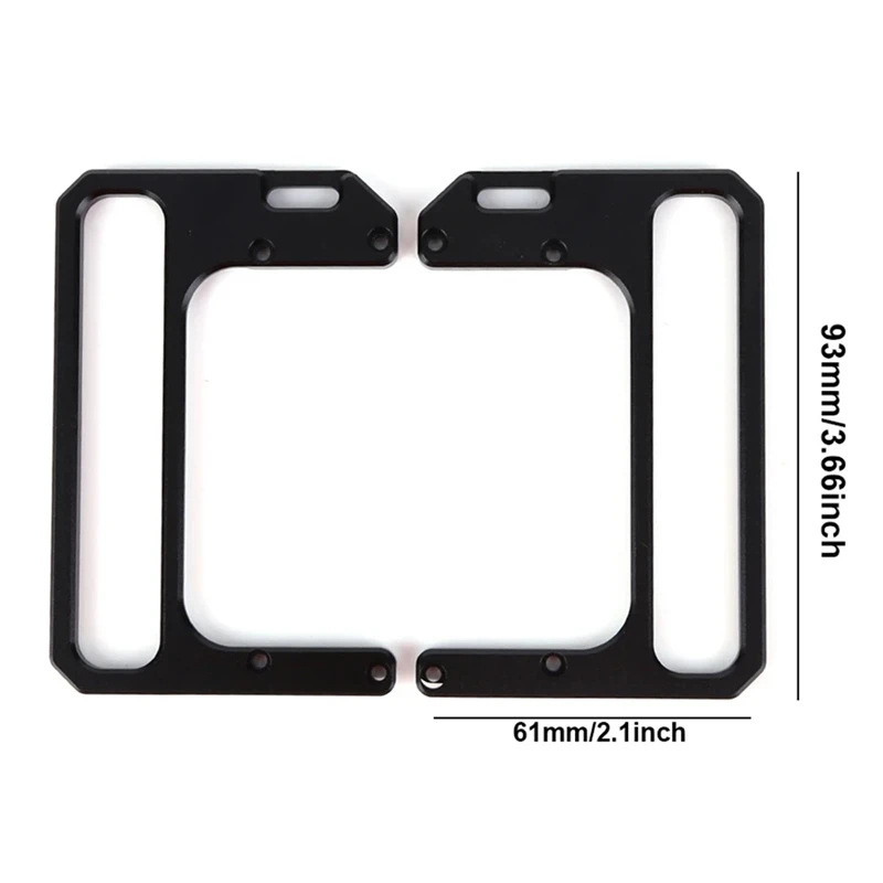 Alumínio Alloy Side Handle para Xiegu, Radio Shield Case, Suporte, X6100