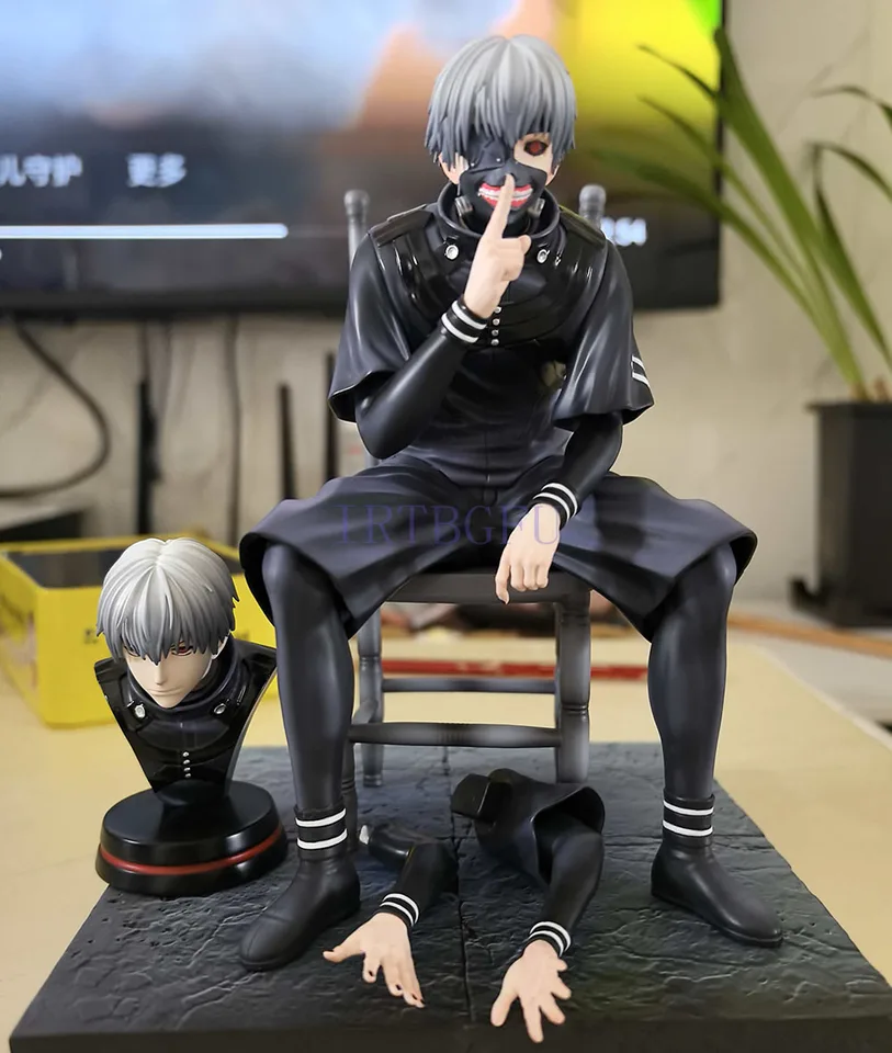 18cm GK 東京喰種 金木研 椅子付き BW 座り姿勢 フィギュア 中国アニメ
