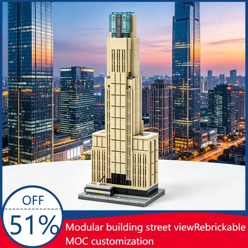700PCS Boerentoren 2028 Skyscraper Architecture MOC Model Custom Blocks DIY Assembly Educational Toy For Fans Display Xmas Gift
