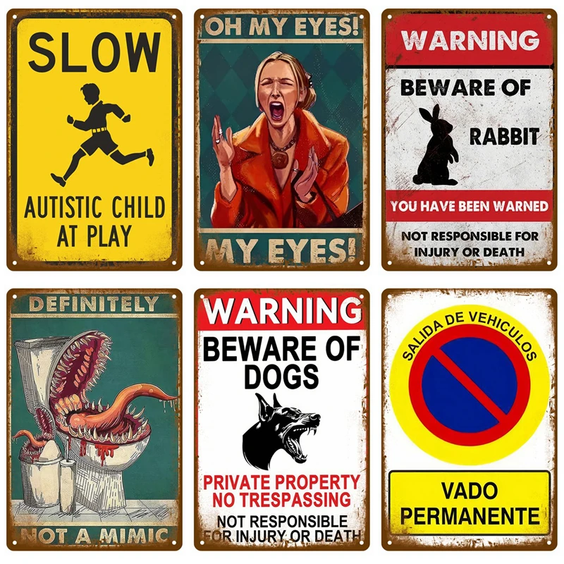 

Bedroom Metal Signs Retro Metal Plate Posters Wall Art Mural Vintage Room Decoration Home Decor Items Tin Signs Aesthetic Men