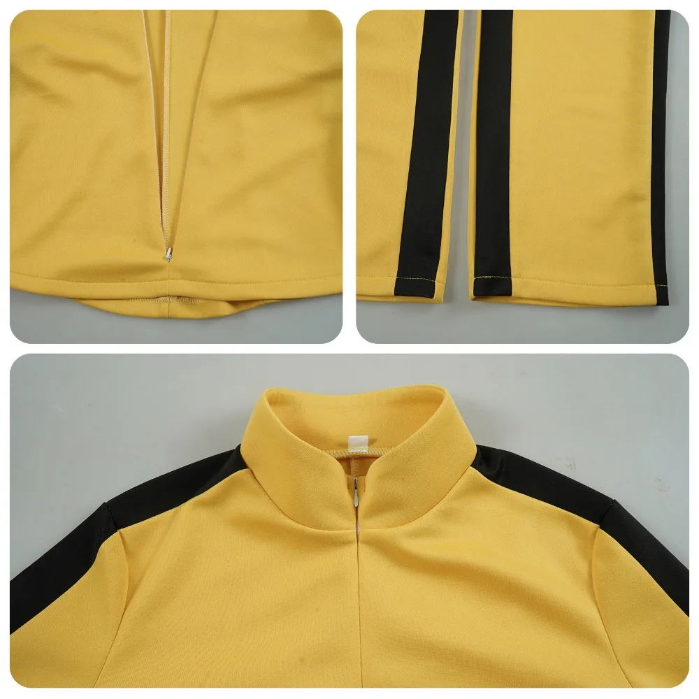 Kill Bill The Bride Beatrix Kiddo Cosplay Costume Yellow Kung Fu Jumpsuit Women Tracksuit Halloween Carnival Mardi Gras Costumes - view 4