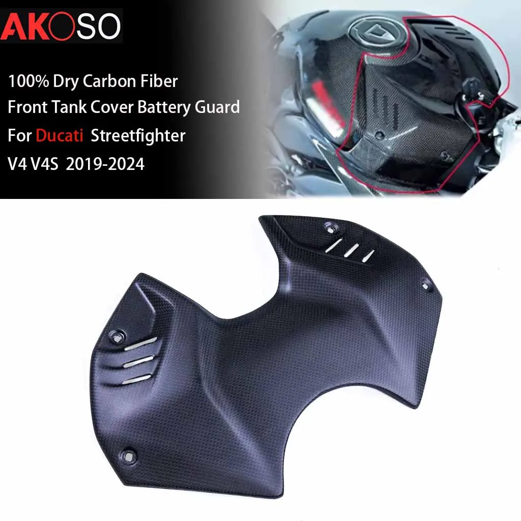 

Carbon Fiber For Ducati Streetfighter V4 V4S 2019-2024 Fairing Front Fuel Tank Airbox Cover Battery Guard Motorcycle Accessories