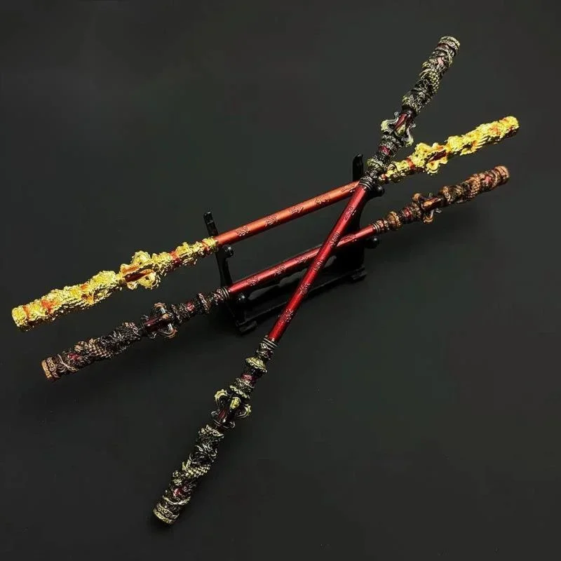 Black Myth WuKong Weapon Collector's Edition Monkey King Game Zinc Alloy Material Ornament Crafts Peripherals Toy Send Bracket