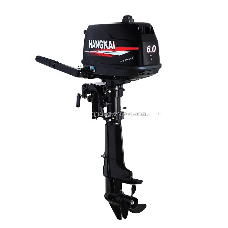 

China New Popular Water Cooled 6hp 2 Stroke Outboard Engine Boat Motors HANGKAI