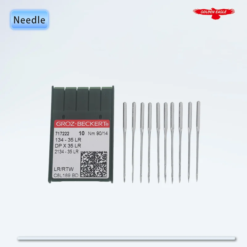 50 PCS DPX35 LR (134-35 LR) Groz-Beckert Leather Sewing Machine Needles For Industrial Walking Foot Sewing Machines 2134-35 LR - view 3