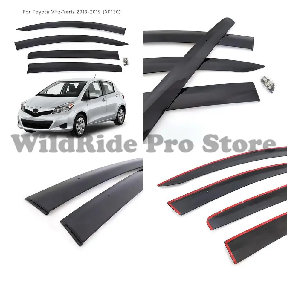 1 set Rain Guard for Toyota Vitz Yaris Hatchback 2013-2019 XP130