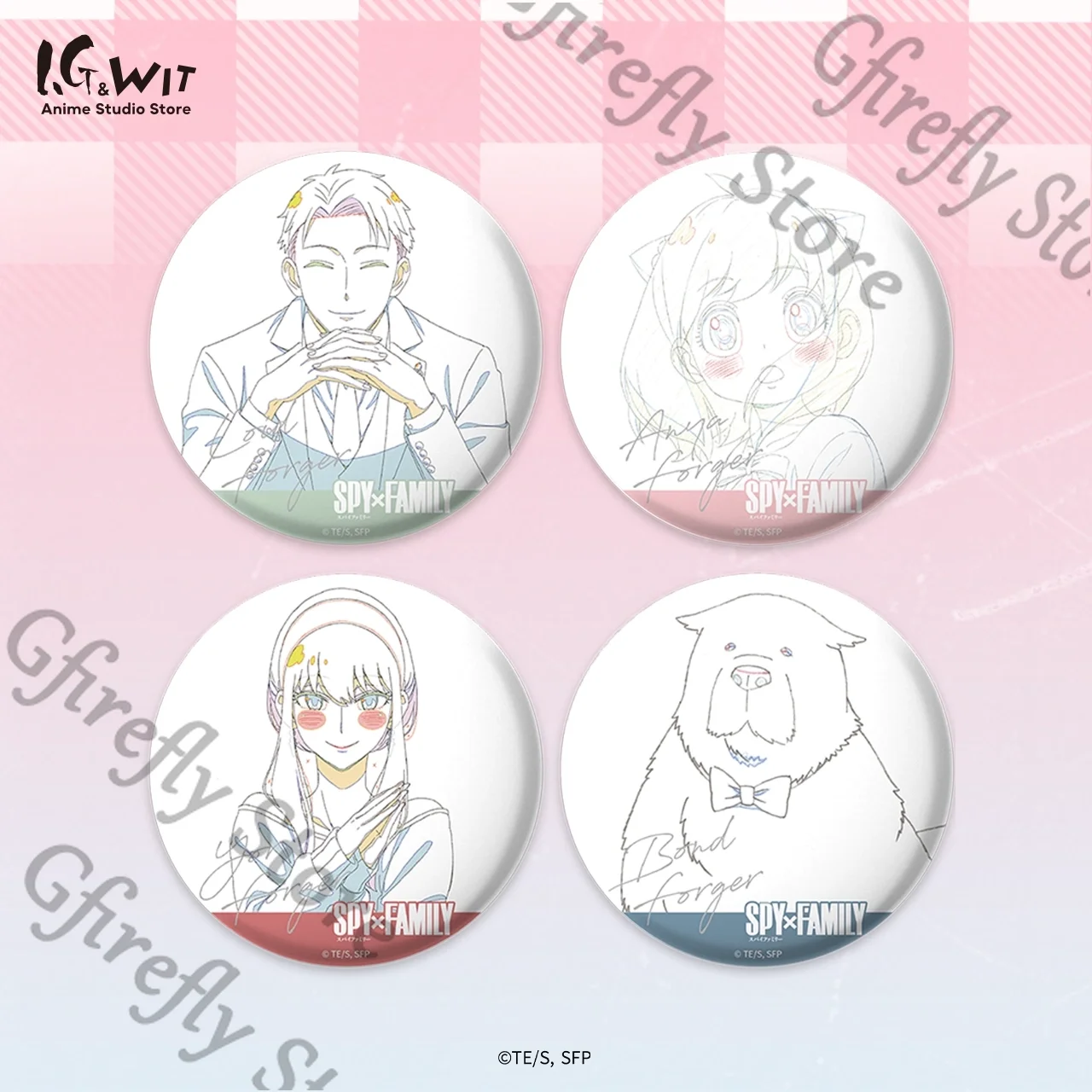 

SPY×FAMILY Original Line Drawing Official Genuine Twilight Tinplate Badge Cosplay Breastpin Hanging Drop Brooch Emblem Ornaments