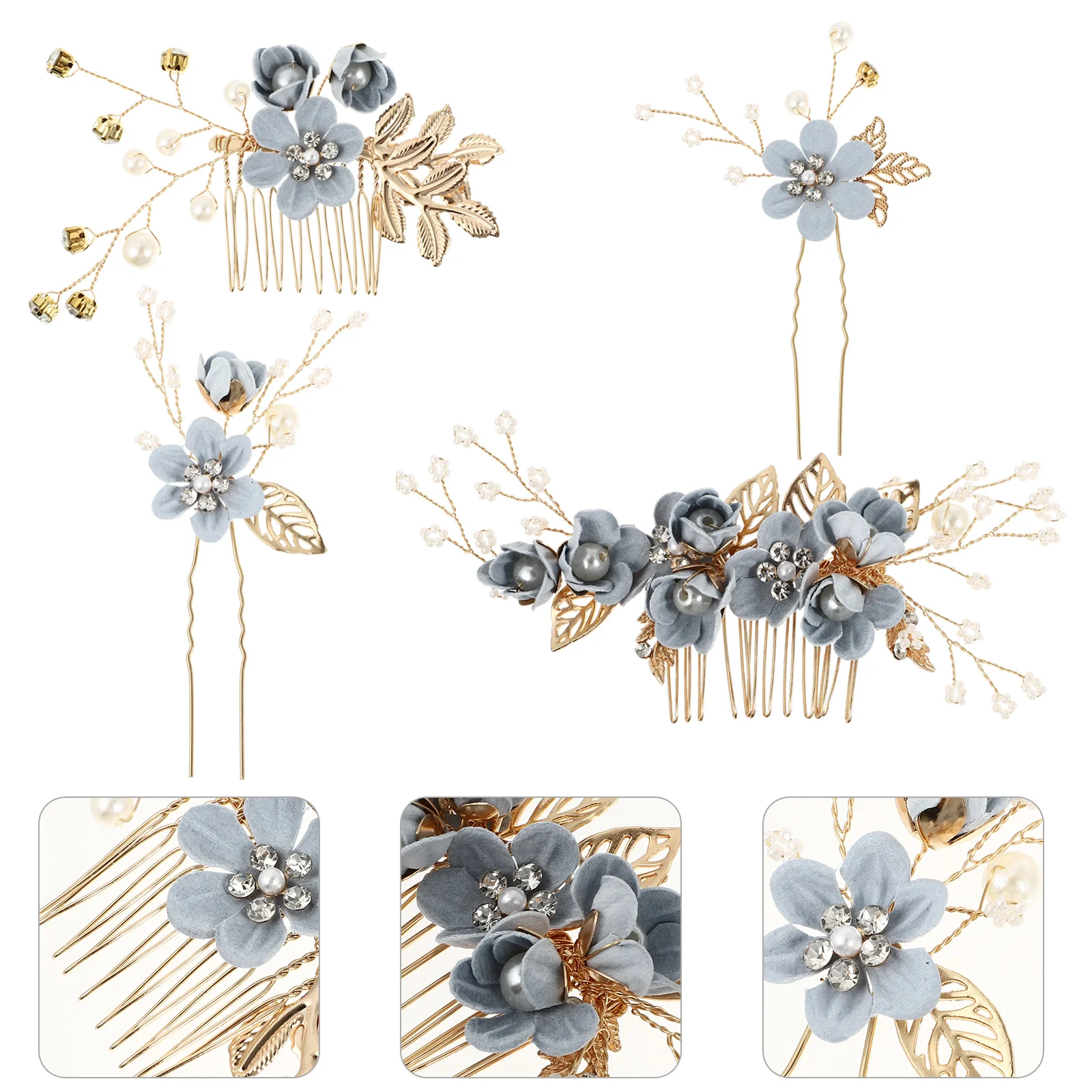 

Hair Comb for Bridal Headpiece Wedding Hair Comb Floral Bridal Light Headpiece Wedding Dress Accessories Bridal Jewelry