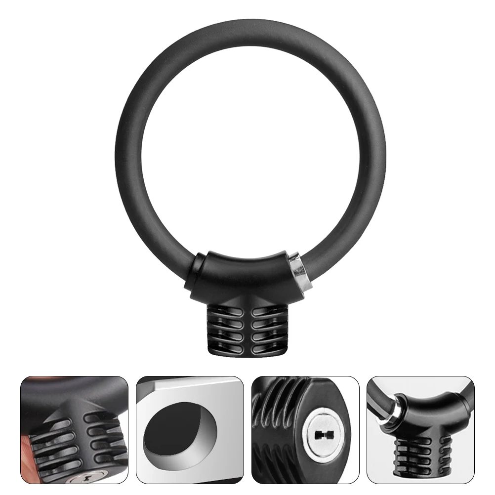 

Bicycle Lock Thickened Steel Cable Ring Cycling Security Anti theft Shaped Alloy Durable Zinc PVC Compact Portable Bike Safety