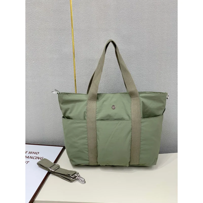 Retro Ultra-light waterproof nylon single-shoulder bag large capacity college commuting bag underarm bag crossbody bag Handbag