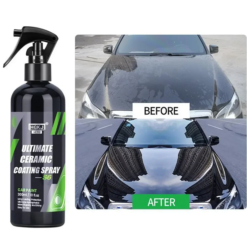10H Keramik Auto Beschichtung Farbe Pflege Nano Hydrophobe Top Quick Coat Polnisch Polymer Detail Schutz Flüssigkeit Wachs Auto Pflege HGKJ S6