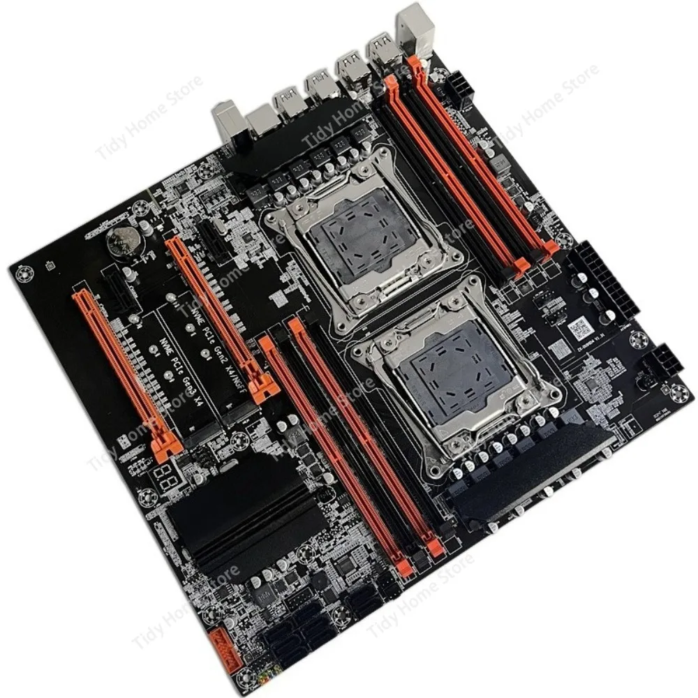 Brand-New X99 Dual-Socket 2011-3 Computer Motherboard, DDR4 Memory, E5 2678 / 2680V3 Dual-CPU, Multi-Tasking Capable