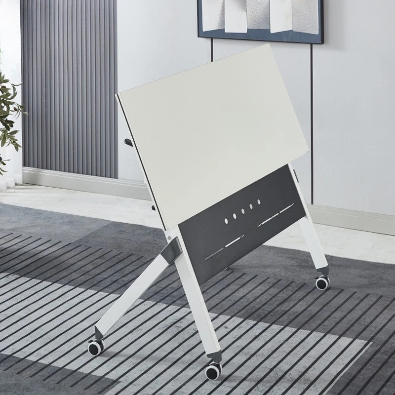 Foldable meeting table and chair combination strip table meeting room office training table