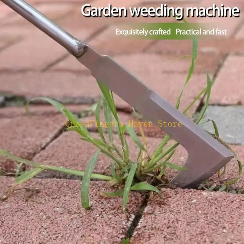 F68D Heavy Duty Steel Garden Hoe Manual Weeder With Beechwood Handle  Root Remover For Efficient Soil Cultivation for Farms