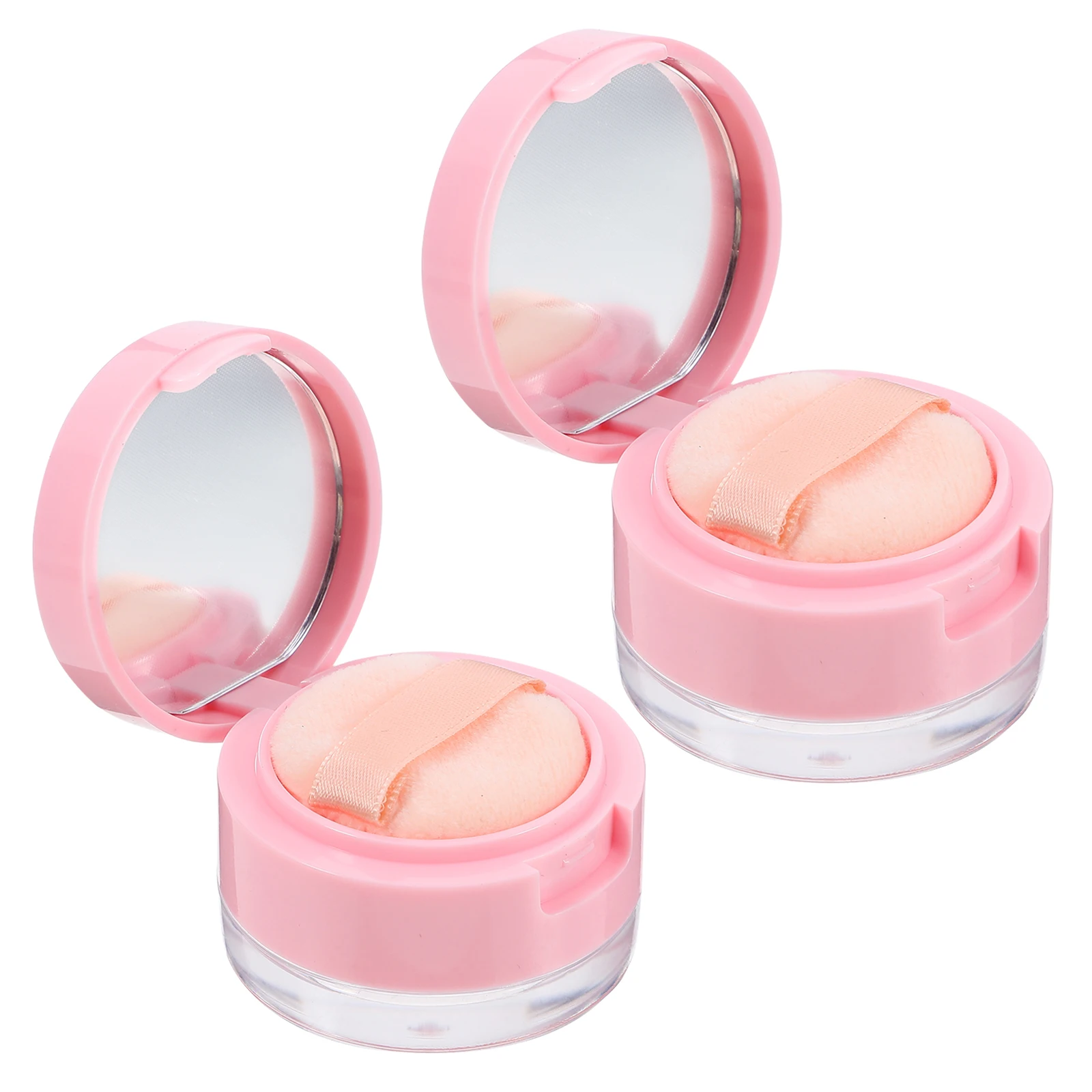 

Mini Loose Powder Box 3g+5g with Mirror Compact Travel Size Empty Cosmetics Container Portable Makeup Accessories