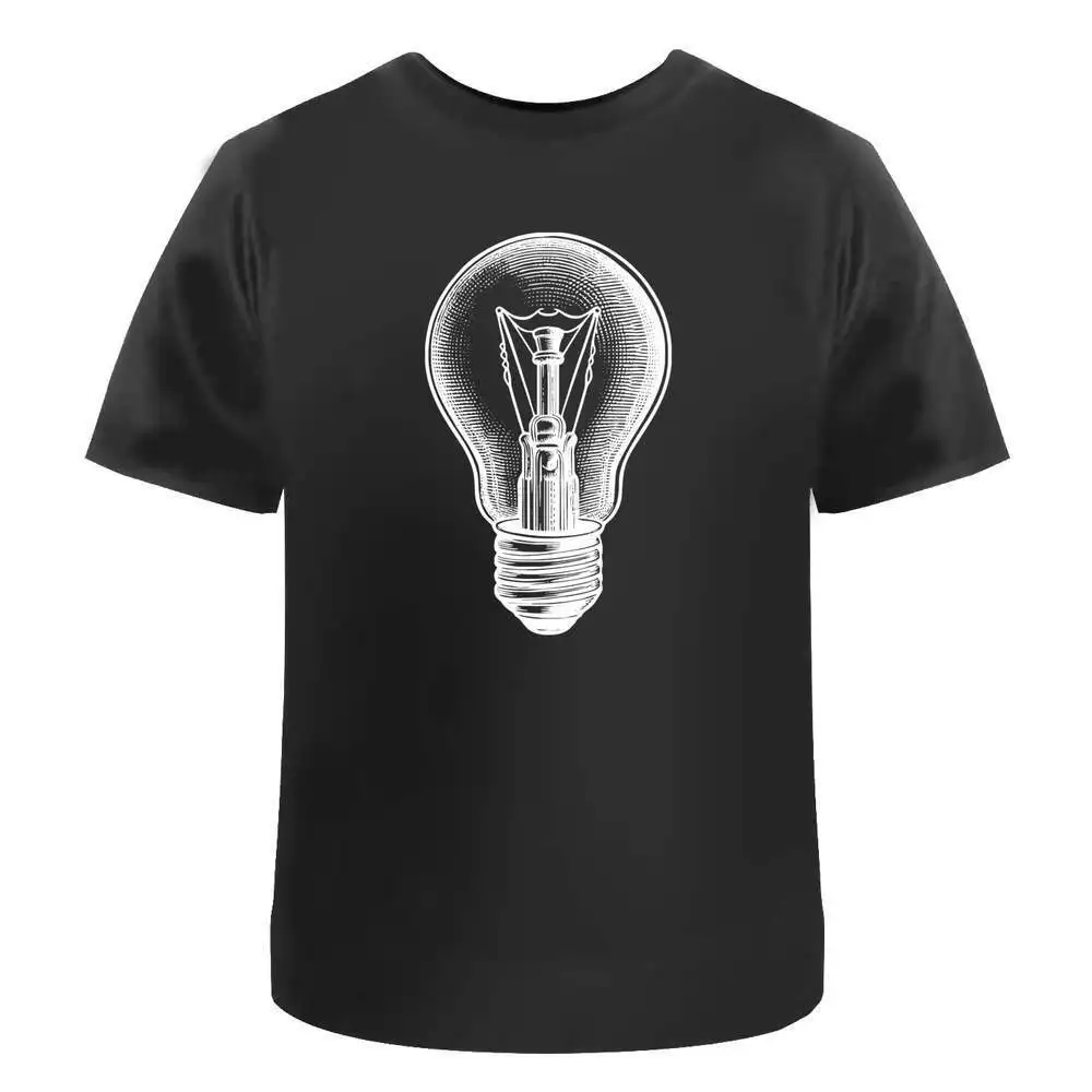 Light Bulb' Cotton T-Shirts   Anime Graphic T-shirts for Men Clothing Women