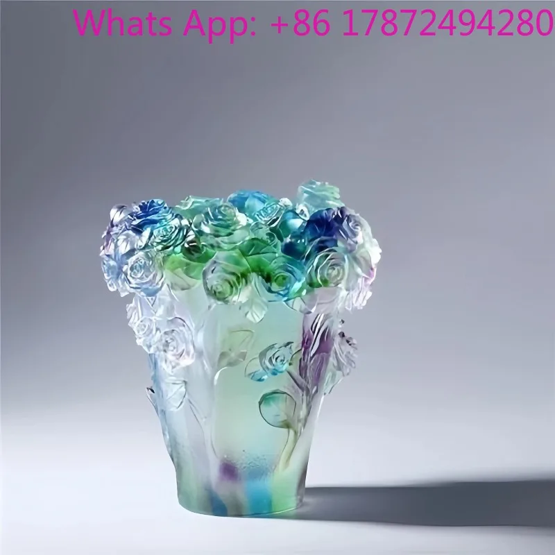 Best-selling Glazed Vase Crystal Cone Incense Burner | Home Hotel Decorative Ornament Aromatherapy Gift