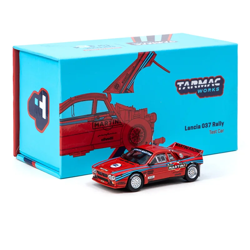 Tarmac Works 1:64  Lancia 037 Rally test car marini  Favorite Die Casting Alloy Car Model Ornament