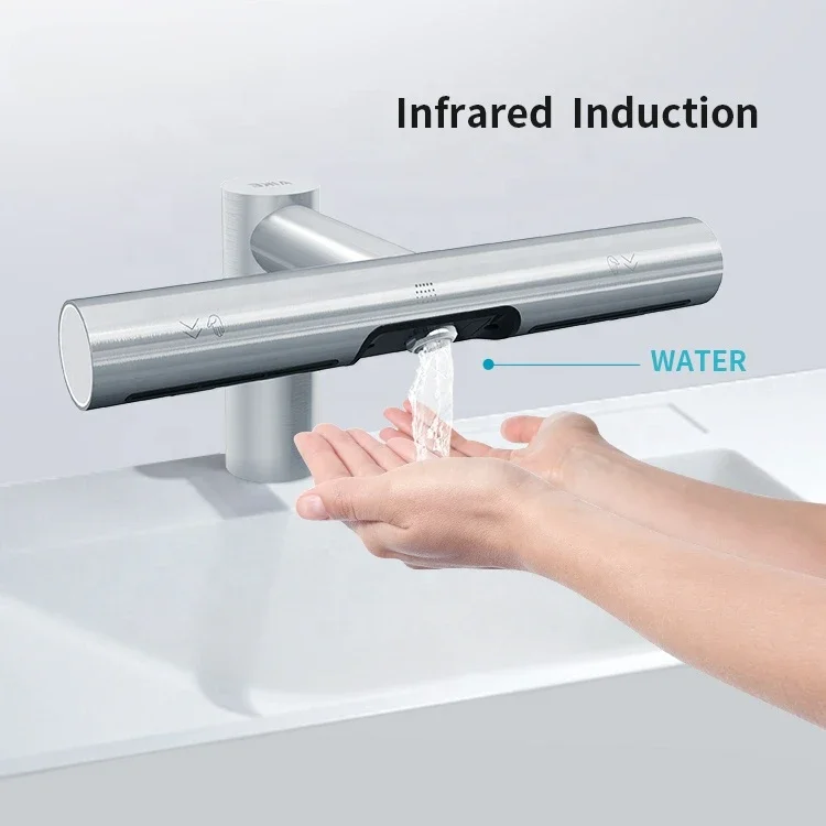 Tap Hand Dryers Automatic Stainless Steel Sensor Faucet Hand Dryer with HEPA Filter for Bathroom