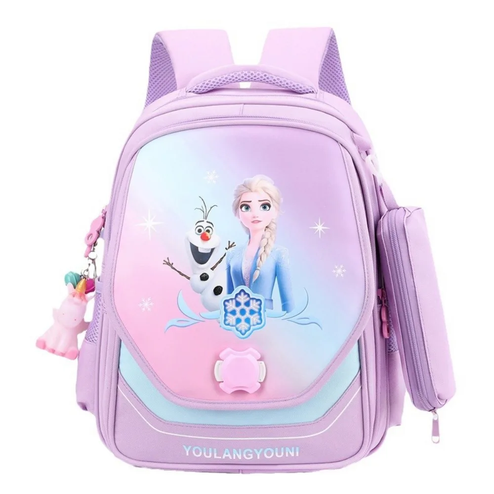 

New Cartoon Elsa Princess Children's Elementary School Backpack for Girls Lightweight Spine Protection Weight Reduction Backpack