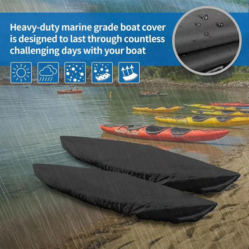 Kayak Covers UV Protection Canoe Cover Waterproof Oxford Kayak Accessories Dust Cover Sunblock Shield