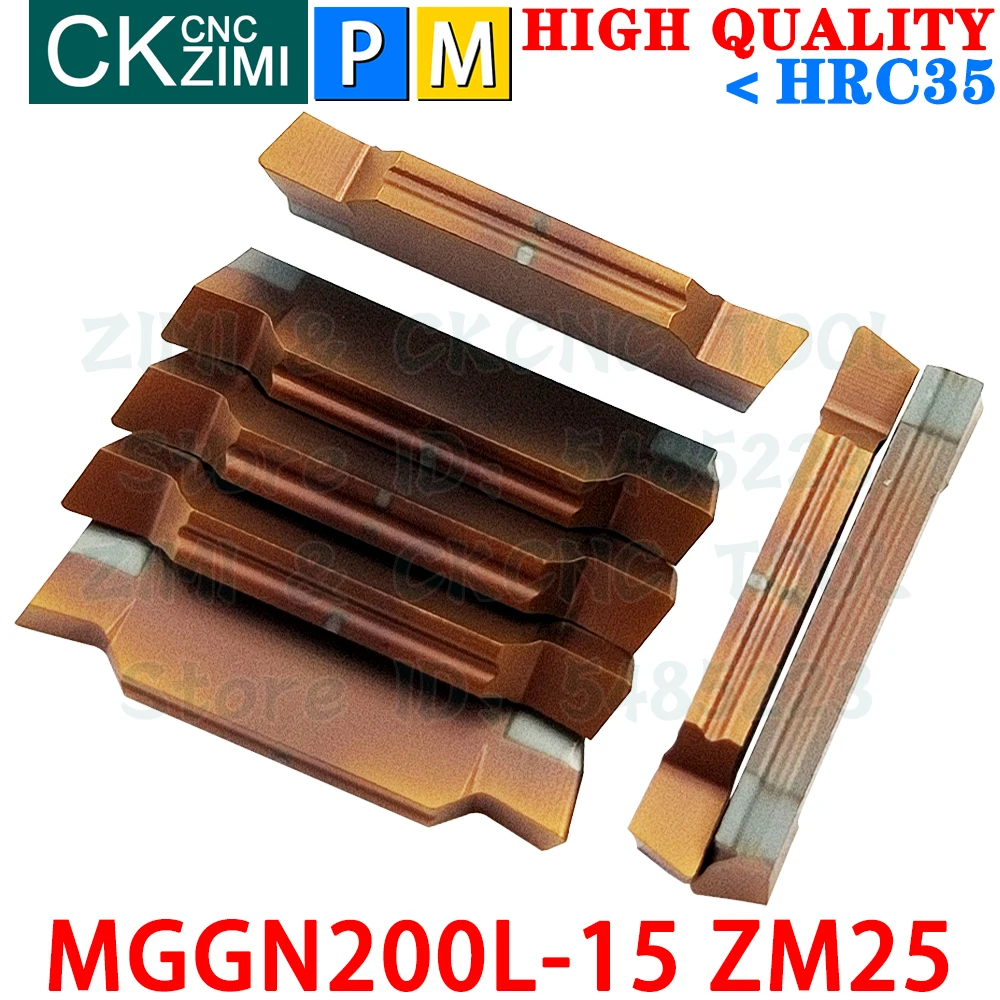 MGGN200L-15 ZM25 MGGN 200 2mm Carbide Inserts Cutting Grooving Inserts Tools CNC Metal lathe Tools MGMN 200 For MGEHR MGEHL SMGB