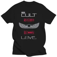 T-Shirts The Cult Love Album Band oversized men clothing DMN Vintage Black manga vintage anime clothes homme harajuku tees tops