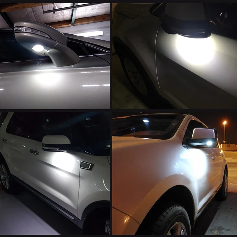 Picture 7: 2Pcs LED Under Mirror Light Puddle Welcome Lamps For Ford Mustang Mondeo Ranger Edge Fusion F-150 Lincoln Car Accessories