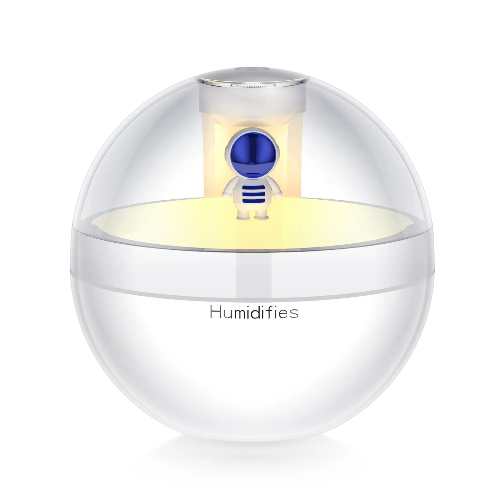 Humidificador de aire de astronauta, difusor de aceite esencial con luz nocturna, niebla fría, Humidificador de aromaterapia, Mini purificador de aire de escritorio