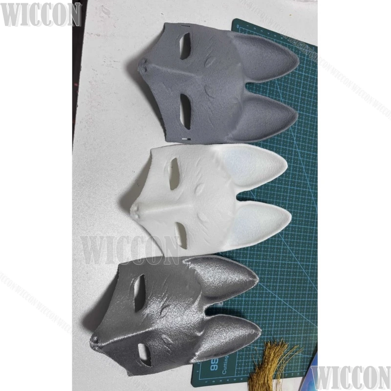 قناع الثعلب Kotoyuki Tsuneki Horro Game قناع تنكري 3 ألوان أبيض رمادي فضي للرجل كوس الزي حفلة الهالوين كرنفال الزي