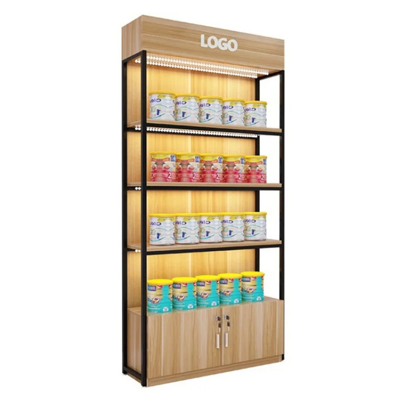 Custom. Supermarkt Houten Huidverzorgingsboekenplank Opbergschappen Display Kast Plank Winkel Meubelwinkel Display Rack Voor