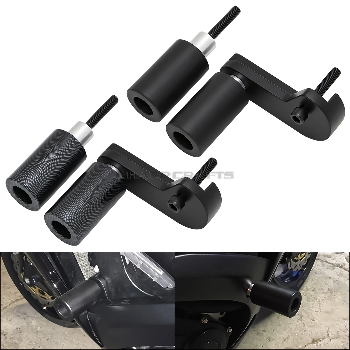 Motorcycle Parts No Cut Frame Sliders Crash Falling Protection For SUZUKI GSXR600 GSXR750 GSXR 600 GSX-R 750 2006 2007 2008 2009