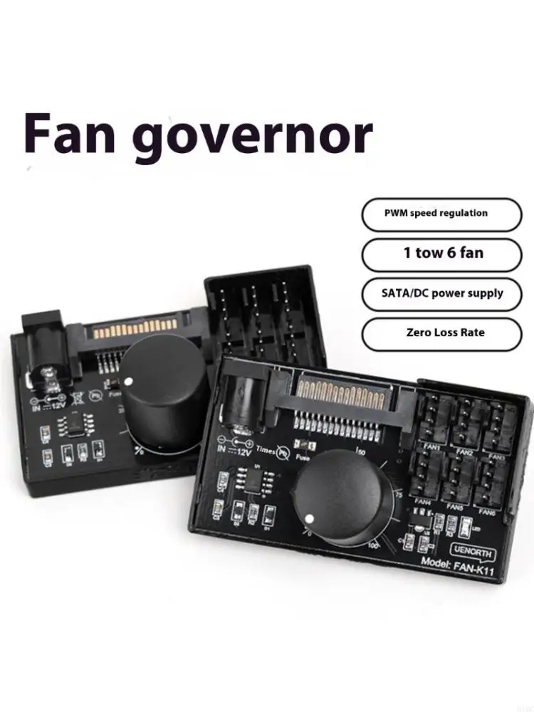 

Power 4Pin Fan Governor NAS Server Fan Speed Control PWM Speed Regulation PWM Fan Speed Controller NAS Server Fan