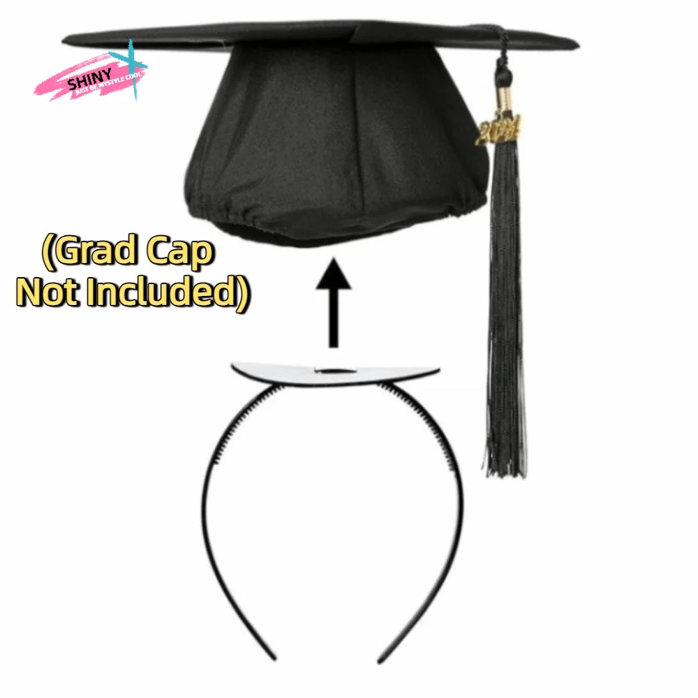 

Invisible Graduation Cap Headband Protective Hairstyle Non-Slip Bachelor Hat Insert Headpiece Creative Firm Design