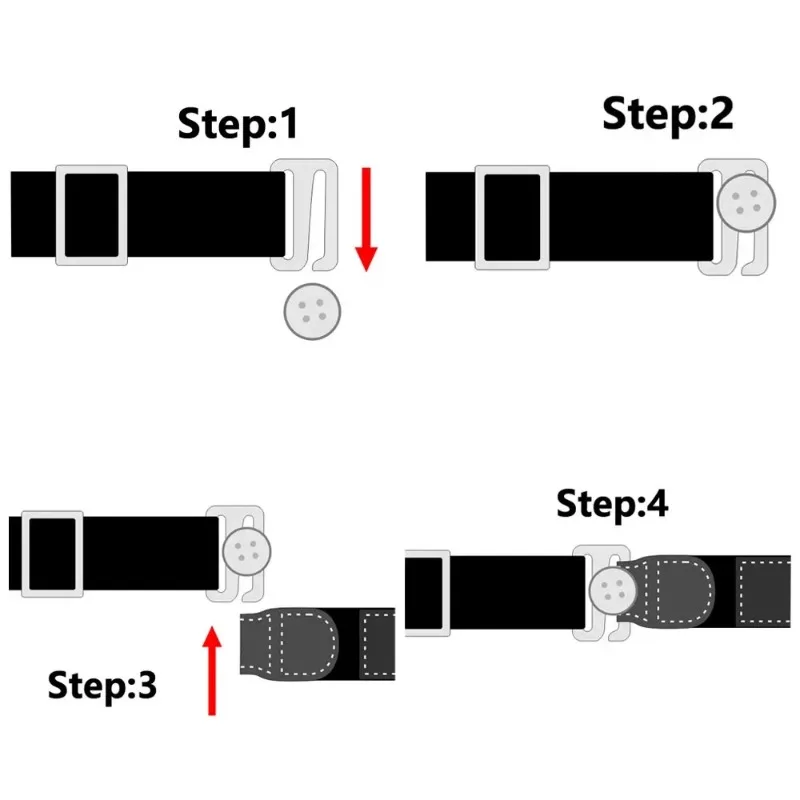 Регулируемый Эластичный Нескользящий ремень для рубашки - Фотография_2