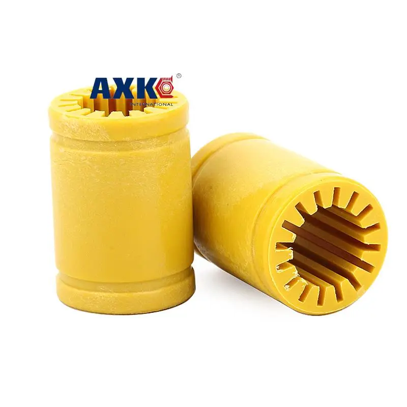 3D Printer Solid Polymer Yellow engineering plastic Linear bearing  Self-lubricating linear bearing LM6 LM8 LM10 LM12 LM16 LM20